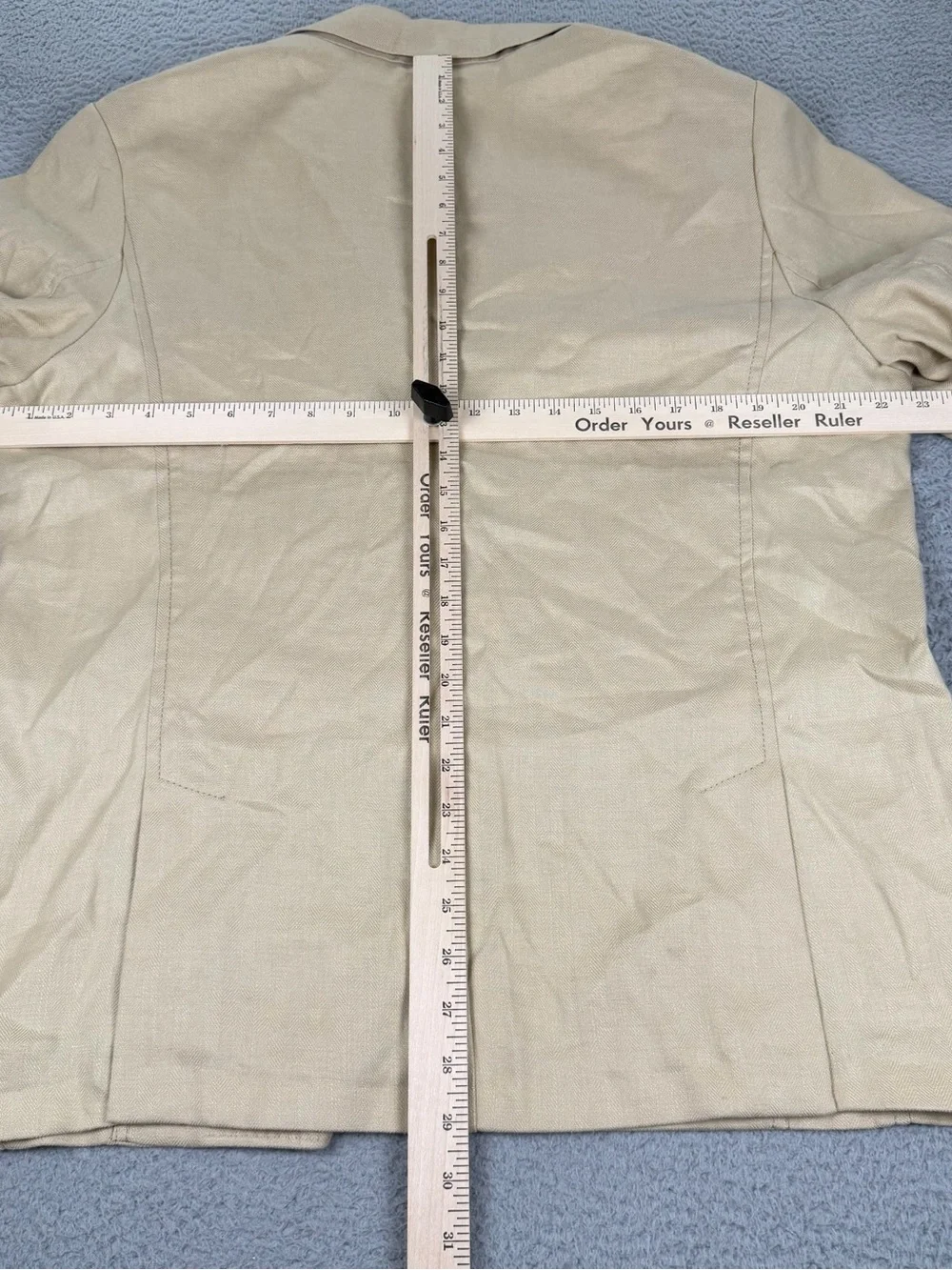 Tommy Bahama Mahalo Bay IslandZone Blazer Mens L Beige Linen Blend Unstructured